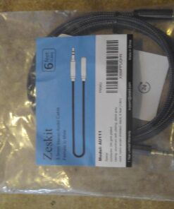 Zeskit Premium 3.5mm Jack Male to Female AUX Audio Extension Cable, TRRS 4 Poles for Headphones with Mic, Speakers - 6ft 6 Feet 47 715gCSnk8L