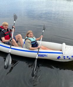 Sea Eagle SE370 Inflatable Sports Kayak -1-3 Person-Portable Stowable & Lightweight-with Seat(s), Paddle(s), Pump and Bag SE370 Sports Kayak Pro 47 715gmUzVMWL