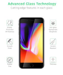 Alternative view of TalkWorks iPhone 8 Plus Screen Protector (Also Fits iPhone 7 Plus, 6S+, 6+) 3 Pack Tempered Glass Film Durable 0.33mm 9H Hardness, Case Compatible, Smudge, Scratch, Crack, Shatter Proof, HD Touch
