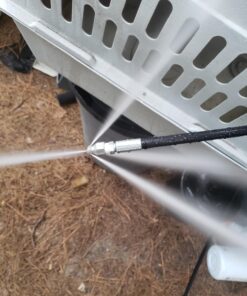 Sewer Jetter Kit 1/4" NPT x 50' Hose & 4.5 Orifice Button Nose Nozzle 4000 PSI 1/4 in. 30 715gwq4K iL