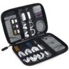 BAGSMART Electronics Organizer Travel Case, Small Cable Organizer Bag for Travel Essentials, Travel Tech Organizer as Travel Accessories, Cord Organizer for Phone, Power Bank, SD Card, Black 20 715h98AKwDL