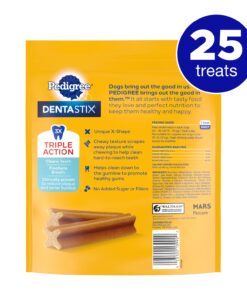 Alternative view of PEDIGREE DENTASTIX Small/Medium Dog Dental Treats Original Flavor Dental Bones, 13.93 oz. Pack (25 Treats) 25 Count (Pack of 1)