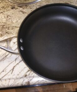 Calphalon Contemporary Hard-Anodized Aluminum Nonstick Cookware, Omelette Pan, 10-inch and 12-inch Set, Black 27 715hNEJAgQL