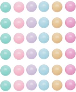 Amazon Basics BPA Free Crush-Proof Plastic Pit Ball with Storage Bag, Toddlers Kids 12+ Months, Pack of 400 Balls, 6 Pastel Colors 24 715hq OdKL