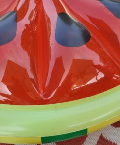 SWIMLINE Original Large Island Pool Float Collection for 1-3 Adults & Kids | Inflatable Floating Lounger Mats | XL Size Floaties for Pool Lake Ocean Summer Fun | Multi-Purpose Water Floaty Heavy Duty Fruit Slice (Watermelon) 29 715hyHMEooL