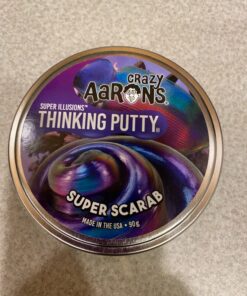 Crazy Aaron's Thinking Putty 4" Tin - Super Illusions Super Scarab - Multi-Color Putty, Soft Texture - Never Dries Out 63 715i7osYnUL