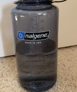 Nalgene Sustain Tritan BPA-Free Water Bottle Made with Material Derived from 50% Plastic Waste, 32 OZ, Wide Mouth Gray w/ Black Lid 14 715iO0uEhZL