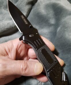 Alternative view of TAC Force Spring Assisted Opening Tactical Rescue Folding Knife Pocket (Black)