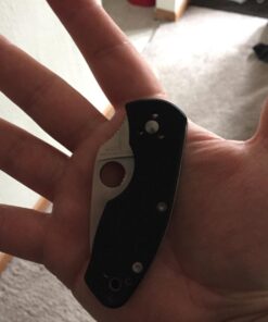 Spyderco Ambitious Value Knife with 2.31" Stainless Steel Blade and Durable Black G-10 Handle - PlainEdge - C148GP 45 715jI8SzZaL