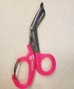 Trauma Shears with Carabiner - Stainless Steel Bandage Scissors for Surgical, EMT, EMS, Medical, Nursing, and Veterinary Use, First Aid Supplies and Accessories, 7.5-inch, Pink 1 Count (Pack of 1) 35 715jR4 WpNL