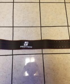 Weight Lifting Belt (5mm Thick) - Leather Weight Lifting Belt for Women & Men - Functional Workout Belt - Gym Belt for Weightlifting, Powerlifting, Squat & Deadlift - Adjustable Weightlifting Belt Black/Red Medium 43 715kU4jk15L