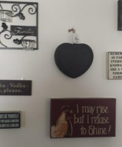 Primitives by Kathy Chevron Trimmed Box Sign,Wood, Paper, 3" x 5", Be A Unicorn 1 19 715kk7zPngL