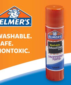 Elmer's Disappearing Purple School Glue Sticks, Washable, 7 Grams, 30 Count 21 715kzi0v7CL
