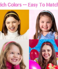 Alternative view of Candygirl HeadBands for Girls,DIY Satin Covered Girls Headbands,1cm Width Craft Headbands for Daily and Party(26pcs Per Pack Each Color 1pcs) Assorted 26 colors