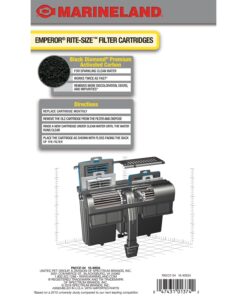 Marineland Emperor Power Filter Cartridge Rite-Size E, 4 Count, Replacement Cartridge For Aquarium Filtration, E - Purple, 4 Count (Pack of 1) 4 Count (Pack of 1) 19 715lHYjLniL