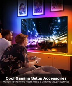 DAYBETTER Smart WiFi Led Lights 100ft, Tuya App Controlled Led Strip Lights, Work with Alexa and Google Assistant, Timer Schedule , Color Changing Led Lights for Bedroom Party Kitchen 29 715lIxqRX4L