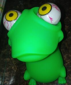 Eye Popping Flippy Frog - Large Squeeze - Stress Relief Toy - Latex Free Peepers Fidget - Anxiety Reducer Sensory Play - Funny Sensory Fidget for Boys and Girls - Suitable for Autism and ADHD 25 715lSShBzNL