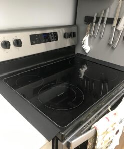 Silicone Stove Counter Gap Cover 21" by Kindga, Easy Clean Gap Filler Sealing Spills Between Kitchen Counter, Appliances,Stovetop, Oven, Washing Machine, Washer, Dryer Set of 2 (Black) 21" Black 33 715msGZMfzL