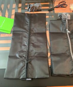 YAMIU Travel Shoe Bags Set of 4 Waterproof Nylon with Zipper for Men & Women, Black 4 Pack - Black 60 715nf 26OzL