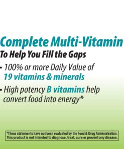 Nature's Way Alive! Garden Goodness Men's Multivitamin, One Serving of Veggies and Fruits**, High Potency B-Vitamins, 60 Tablets 17 715nhKZNR9L