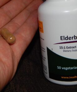 Real Herbs Elderberry Extract - Derived from 325mg of Elderberries Standardized to 5% Flavonoids with 275mg of Elderberry Fruit Extract 5 : 1 - Boosts Immunity - 60 Vegetarian Capsules 13 715nwmWJi8L