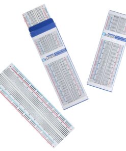 Alternative view of ELEGOO 3pcs Breadboard 830 Point Solderless Prototype PCB Board Kit for Arduino Proto Shield Distribution Connecting Blocks 1）830*3