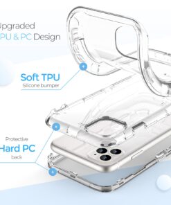 ORIbox Case Compatible with iPhone 13 Pro Max and 12 Pro Max, Heavy Duty Shockproof Anti-Fall Clear case Crystal Clear 18 715oSLEJrSL