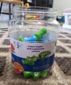 Learning Resources Snap-n-Learn Alphabet Alligators, Fine Motor Toy, 26 Double-Sidedpiece, Ages 18 Months +, Multicolor 34 715pOiEjmL