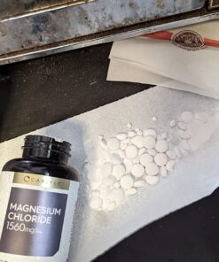Magnesium Chloride | 1560mg | 200 Tablets | Cloruro de Magnesio Supplement | Vegetarian, Non-GMO, and Gluten Free Formula | by Carlyle 25 715pfk6PfYL