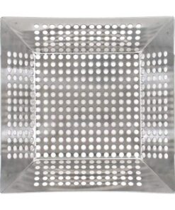 Alternative view of Mr. Bar-B-Q 06034Y Stainless Steel Vegetable Grill Basket | Perfect for Cooking Crispy Vegetables, Fish, and Meats on the Grill or BBQ | Built in Handles | Great for Cookouts and Camping