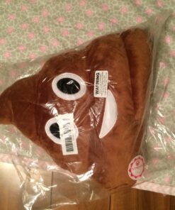 YINGGG 32cm Poop Plush Pillow Round Triangle Emotion Cushion Cute Decorative Stuffed Toy Brown Gifts for Kids and Friends 33 715qQT 5H5L