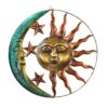 Collections Etc Artistic Sun and Moon Metal Wall Art for Indoors or Outdoors with Rustic Finish, Brown 3 715qsmJOlFL