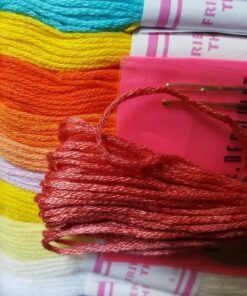 Premium Rainbow Color Embroidery Floss - Cross Stitch Threads - Friendship Bracelets Floss - Crafts Floss - 116 Pcs - 105 Skeins Per Pack and Set of 10 Embroidery Needles and 1 Threader 42 715r0uyDZyL