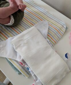 Bumkins Disposable Cloth Fabric Diaper Liner, Biodegradable, Neutral, 100 Count (Pack of 1) 29 715r1DWIoL