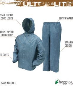 Alternative view of FROGG TOGGS Men's Ultra-Lite2 Waterproof Breathable Rain Suit Blue X-Large