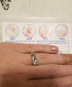 Eldoncard Blood Typing Kit, 3 Tests, Know Your Blood Type, Instant Home Testing Kit, A, O, B, Rhs-D Negative and Positive Blood Types Tested For 31 715rQV8KtHL