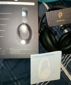 Pointcinco Active Noise Canceling Headphones, Over Ear Headphones with Mic, 60 Hours Play Time On Ear Bluetooth Headphones with Deep Bass, Foldable Headphones with HiFi Audio for Music P1 71 715sGE9ILkL