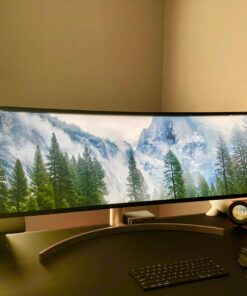 LG 49WL95C-W Ultrawide Dual QHD Monitor 49" 32: 9 (5120 x1440) Curved IPS Display, HDR10, USB Type-C, HDR 10, Ambient Light Sensor, 2 x 10W Stereo Speaker 50 715sItzp3PL