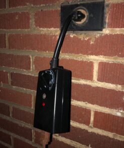 BN-LINK Outdoor 24-Hour Timer With Photocell Light Sensor, Water Resistant Photoelectric Countdown Timer(2, 4, 6 or 8 Hours Mode), Weatherproof, Two (2) Grounded Outlets for Home and Garden, Black Photocell Timer 29 715t1fAnfL