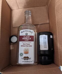 Watkins Clear Vanilla Flavor, 11 fl. oz. Bottle, 1 Count (Packaging May Vary) 11 Fl Oz (Pack of 1) 39 715tYI7fPnL