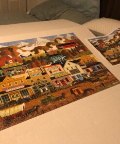 Buffalo Games - Charles Wysocki - Pete's Gambling Hall - 1000 Piece Jigsaw Puzzle , Brown 23 715u7QaT9L