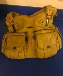 Purses and Handbags Women Tote Shoulder Top Handle Satchel Hobo Bags Fashion Washed Leather Purse 1-d.yellow 26 715uAx2tDTL