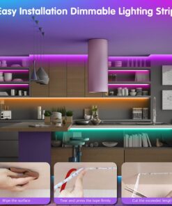 Tenmiro Led Lights for Bedroom 100ft (2 Rolls of 50ft) Music Sync Color Changing Strip Lights with Remote and App Control RGB Strip, for Room Home Party Decoration 31 715uHIW34VL