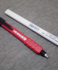 STKR Concepts Mechanical Carpenter Pencil w / 3 pcs of replacement lead, red (77629) 20 715uOUmaaL