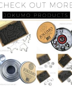 JOKUMO Mini Multi Shape Fondant Cutters Set – 24 Pc Set 430 Stainless Steel - Great for Fondant and Crafting Clay- Stars, Hearts, Flowers, 5 type of Geometric Shape 9 715uSHv3kxL