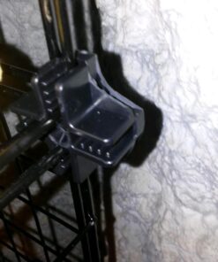 Whitmor Storage Cubes - Stackable Interlocking Wire Shelves - 14.25"D x 14.5"W x 14.5"H - Black (Set of 6) 38 715v5AQAFL