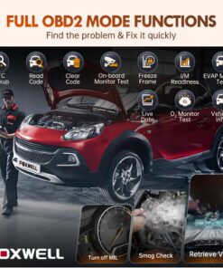 2023 FOXWELL NT624 Elite 8 Reset ODB2 Scanner All System Scan Tool ABS Bleeding/SAS/TPS/Oil/EPB/BRT/Injector/D-P-F Resets Car Diagnostic Tool for All Cars Battery Check Free Update Car Scanner 32 715vOrUHh7L