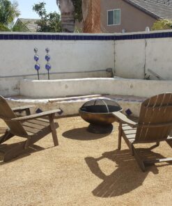 Sunnydaze 30-Inch Fire Pit Bowl with Spark Screen, Fireplace Poker, and Metal Grate - Black High-Temperature Paint Finish 37 715var3usL