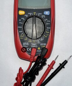 Etekcity Digital Multimeter, AC DC Voltmeter Amp Volt Ohm Current Meter, Electrical Voltage Outlet Circuit Tester With Continuity Resistance Diode Test ,Two Build-In Ceramic Fuses, Red, MSR-R500 32 715w RLK9 L