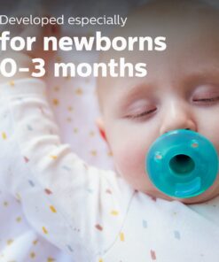 Alternative view of Philips AVENT Soothie Pacifier, 0-3 Months, Green, 4 Pack, SCF190/41 0-3m